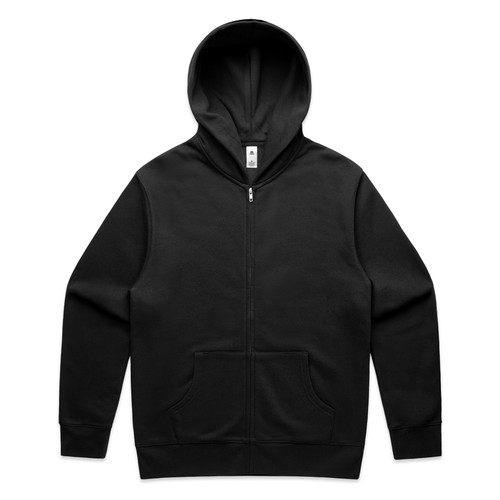 BLACK relax-zip-hood-black
